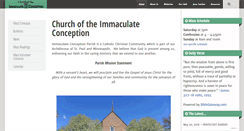 Desktop Screenshot of churchoftheimmaculateconception.net